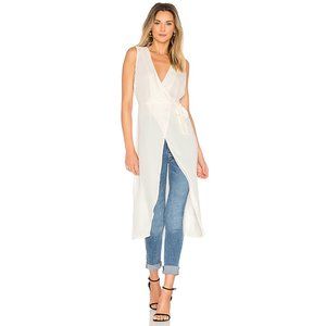 L'Academie Hi-Low Wrap Blouse